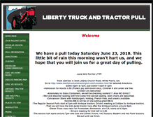 Tablet Screenshot of libertytruckandtractorpull.com